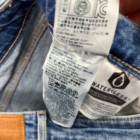 Levi's Premium Denim 721 High Rise Skinny in Rugged Indigo Size 28 - Picture 8 of 11